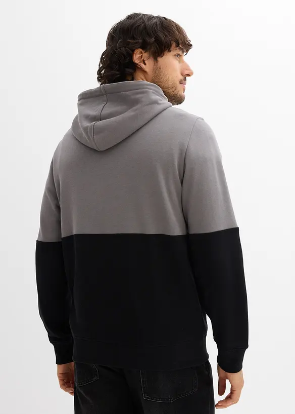 Felpa con cappuccio, slim fit, bonprix