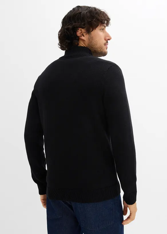Cardigan con collo dritto e cotone riciclato, bonprix