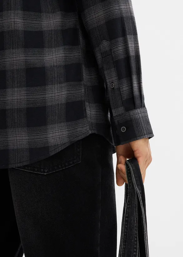 Camicia in flanella di puro cotone, bonprix