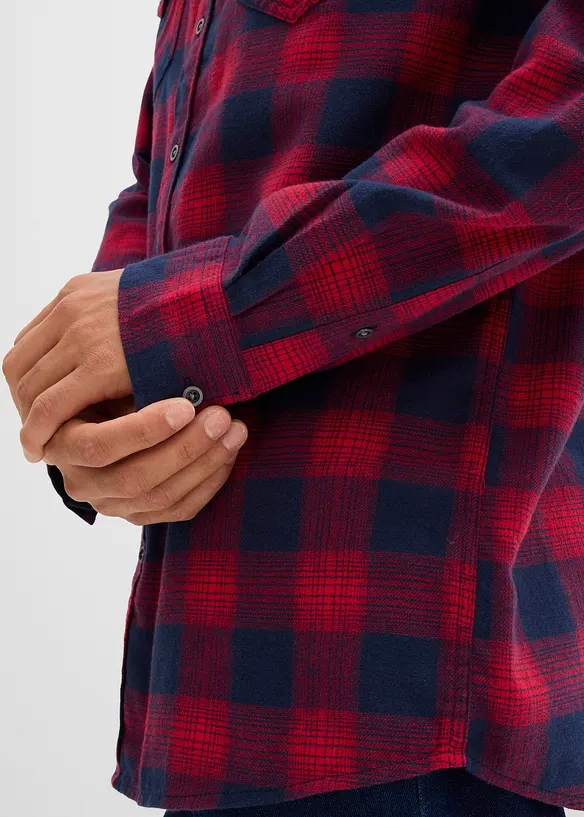 Camicia in flanella di puro cotone, bonprix