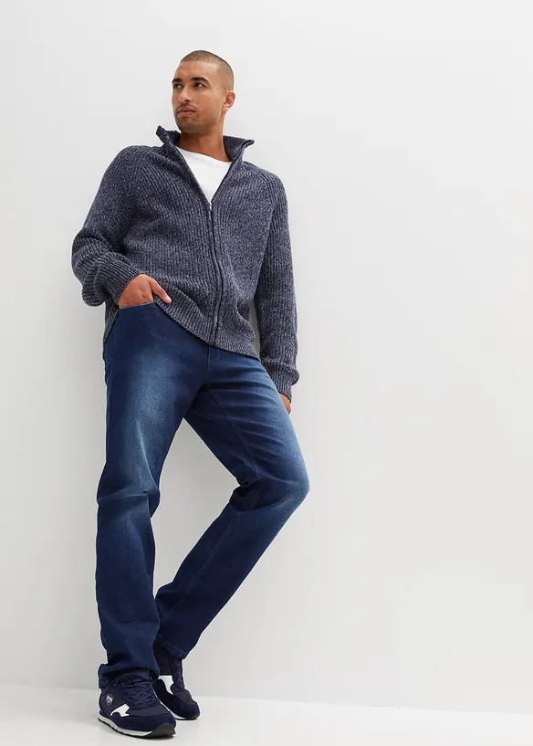 Jeans elasticizzati con taglio comfort regular fit, straight, bonprix