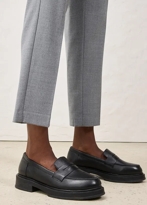 Pantaloni aderenti con lana, bonprix