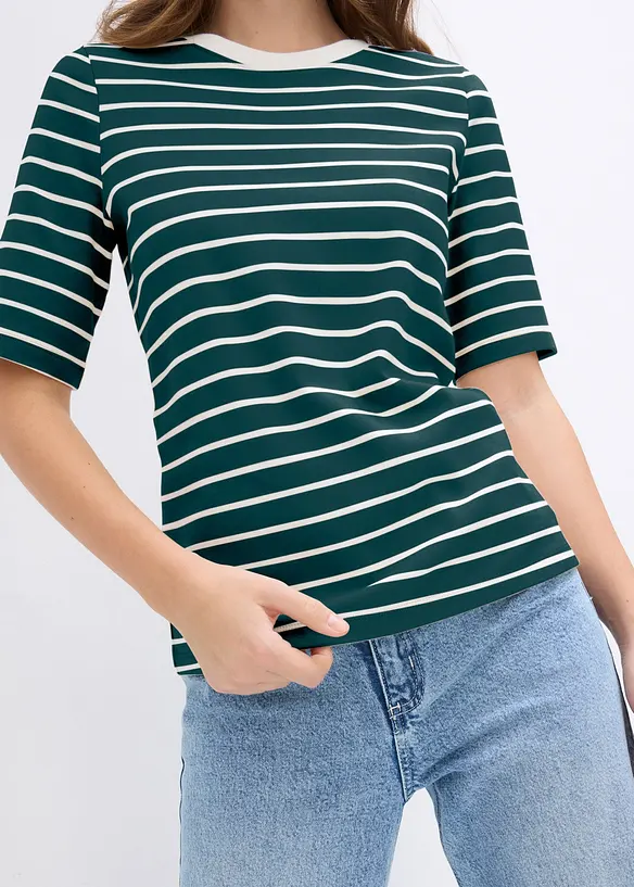 T-shirt in puro cotone biologico pesante, bonprix