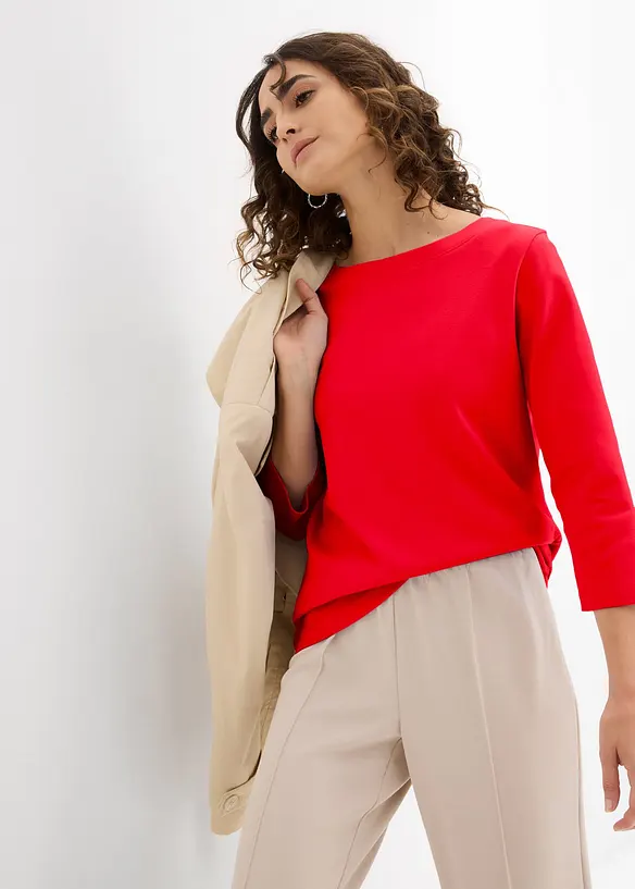 Maglia in puro cotone biologico pesante, bonprix