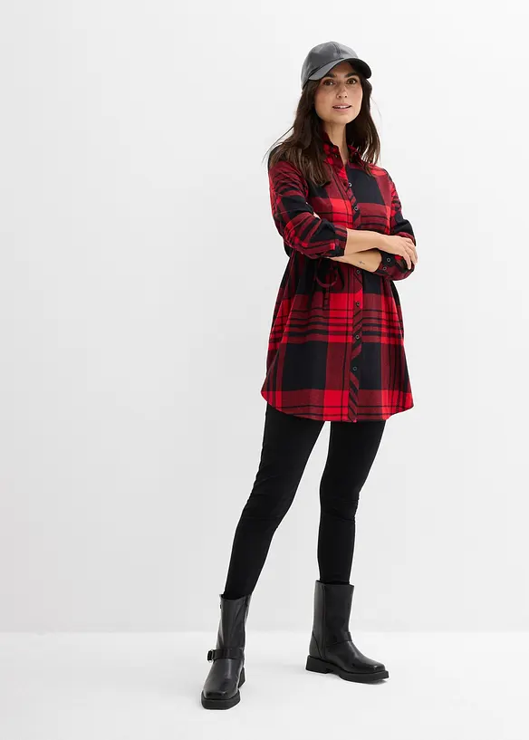 Camicia lunga prémaman / da allattamento in flanella, bonprix