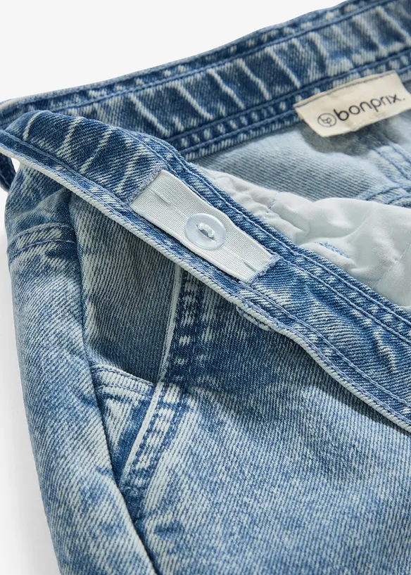 Jeans cargo larghi, vita media, bonprix