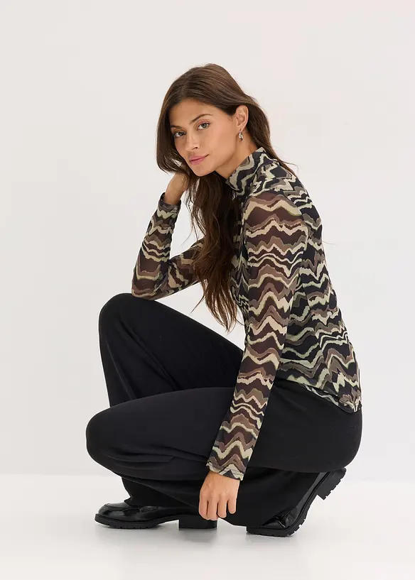 Pantaloni in maglia di soffice misto viscosa, bonprix