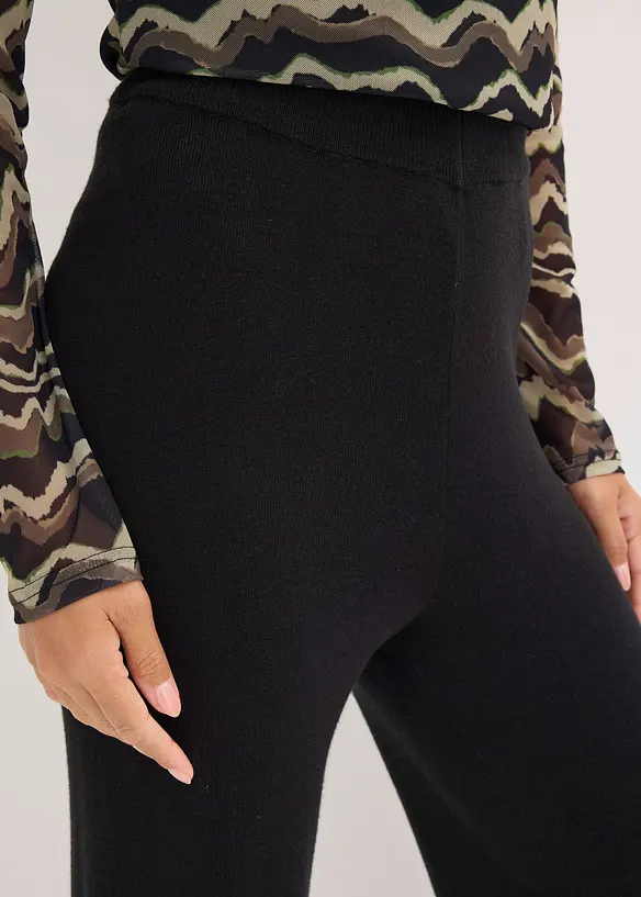 Pantaloni in maglia di soffice misto viscosa, bonprix