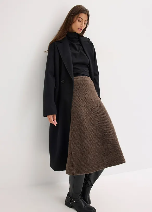 Gonna midi in maglia, bonprix