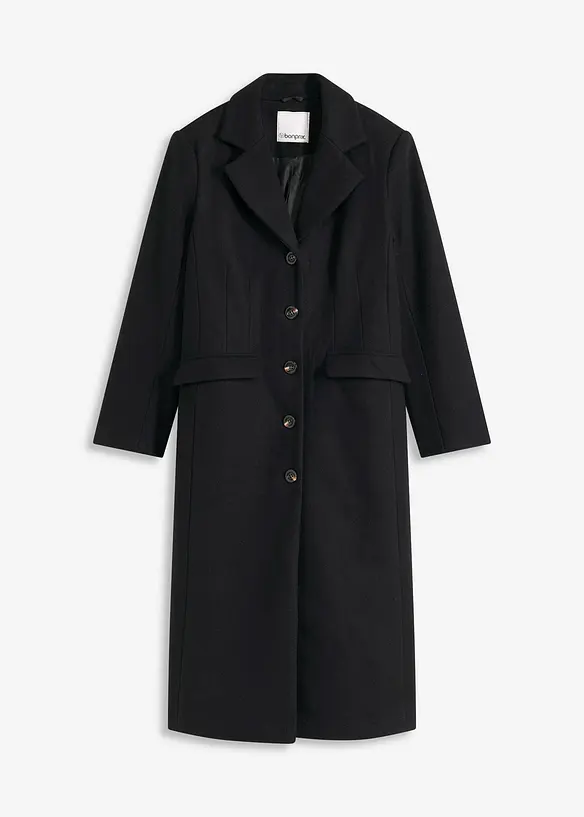 Cappotto lungo in simil lana, bonprix