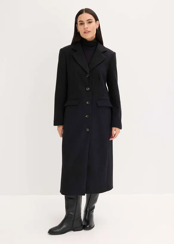 Cappotto lungo in simil lana, bonprix