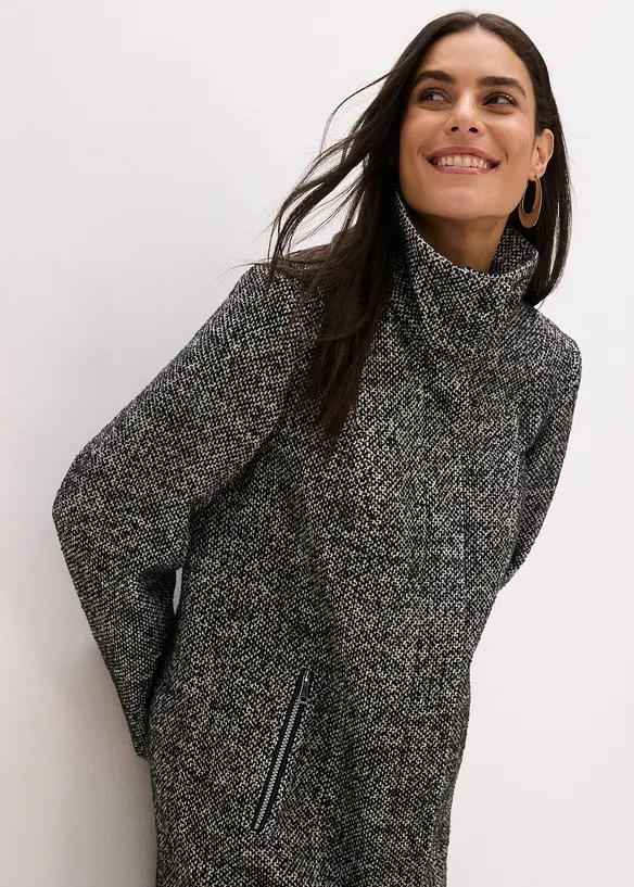 Cappotto corto da mezza stagione in simil lana, bonprix