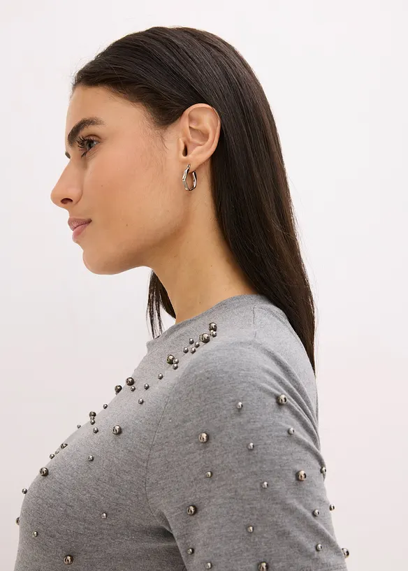 Maglia con perle, bonprix