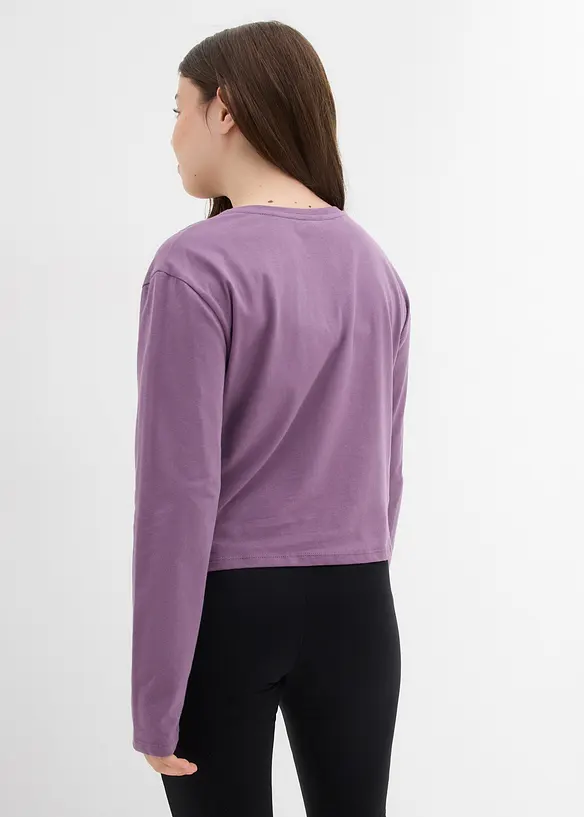 Maglia a maniche lunghe di Snoopy in puro cotone, Peanuts