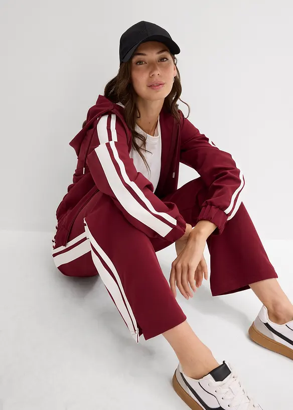 Pantaloni da jogging con strisce laterali, bonprix