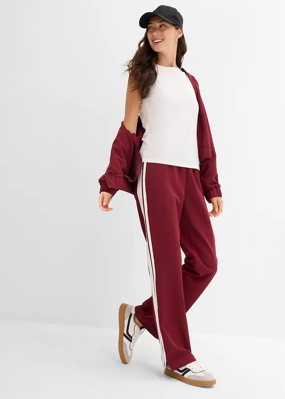 Pantaloni da jogging con strisce laterali, bonprix