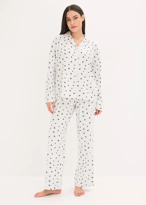 Pigiama oversize con abbottonatura, bonprix