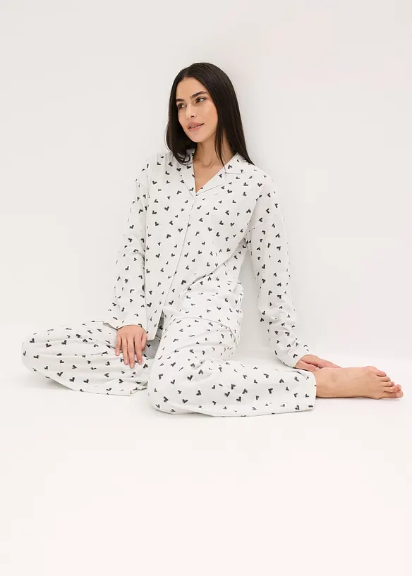 Pigiama oversize con abbottonatura, bonprix