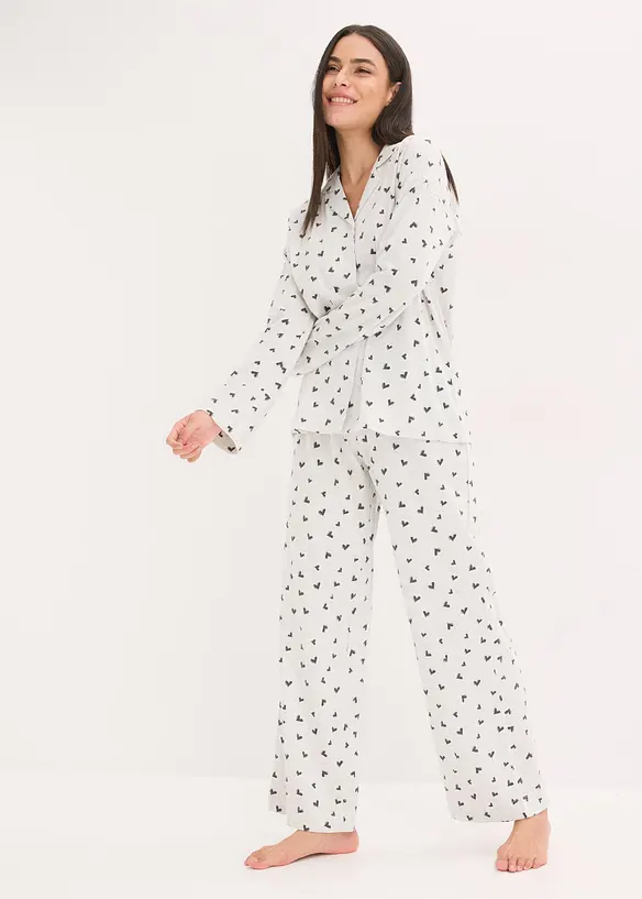Pigiama oversize con abbottonatura, bonprix