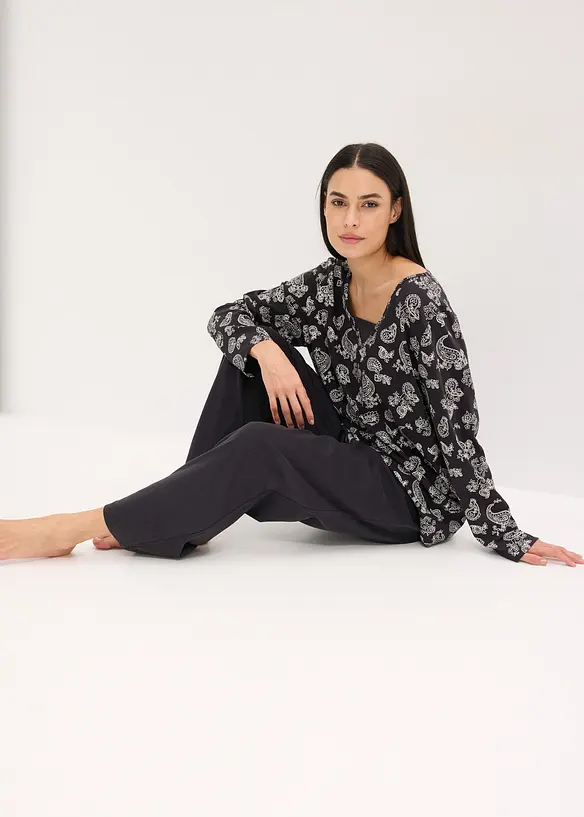 Pigiama in puro cotone, bonprix