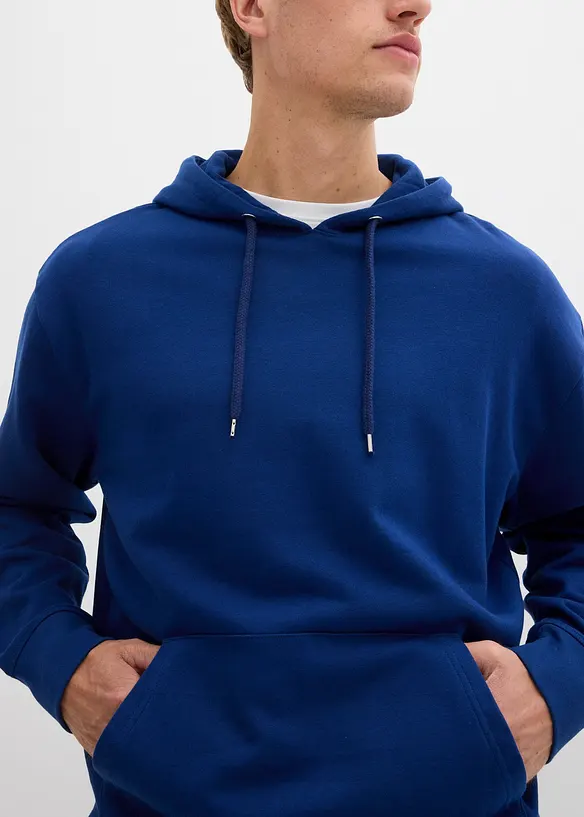 Felpa con cappuccio in puro cotone biologico, loose fit, bonprix