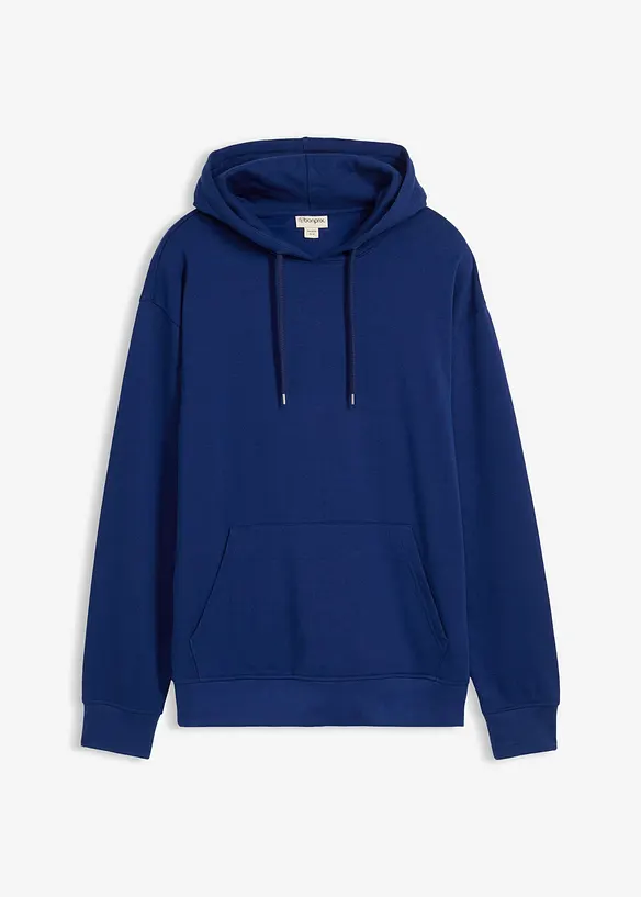 Felpa con cappuccio in puro cotone biologico, loose fit, bonprix