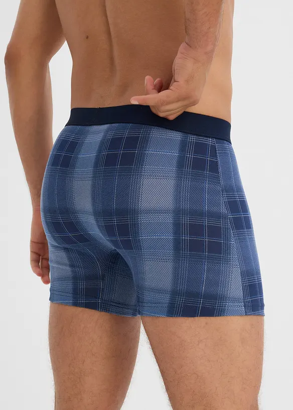 Boxer midi aderenti con cotone (pacco da 2), bonprix