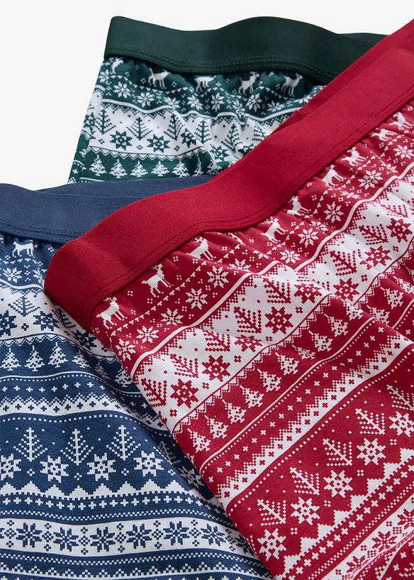 Boxer aderenti con cotone (pacco da 3), bonprix