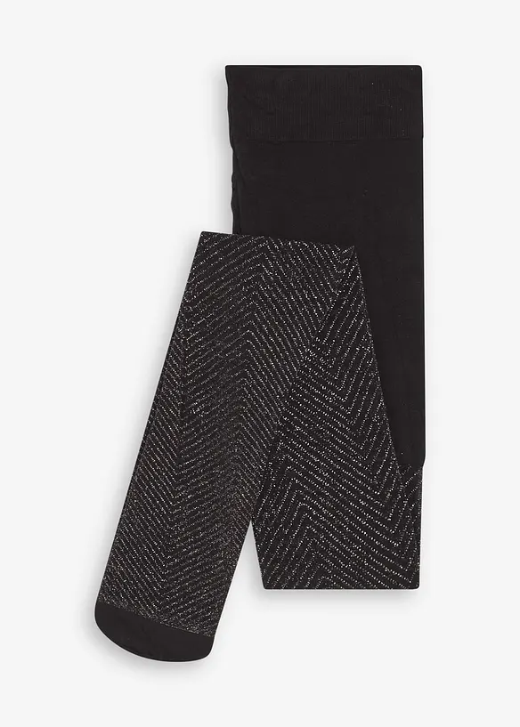 Collant trasparenti con motivo glitterato, 20 den, bonprix