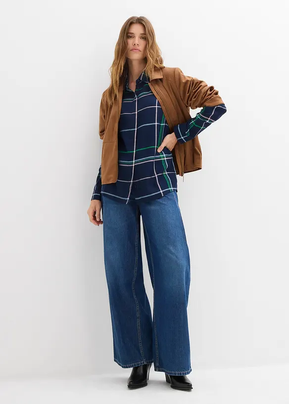 Camicia lunga in viscosa fluente, bonprix