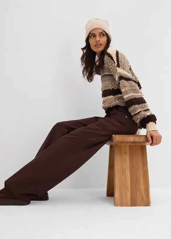 Pantaloni in twill di puro cotone, bonprix