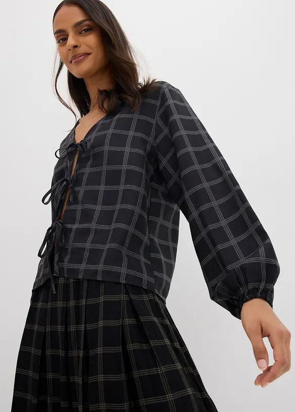 Blusa oversize in morbida viscosa, bonprix