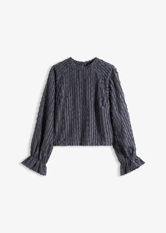 Blusa in materiale operato, bonprix