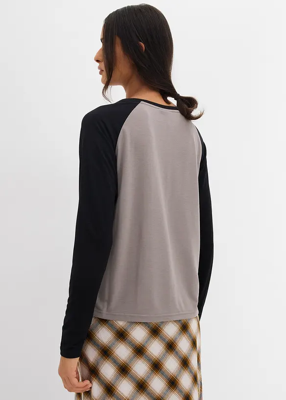 Maglia in jersey a maniche lunghe, bonprix