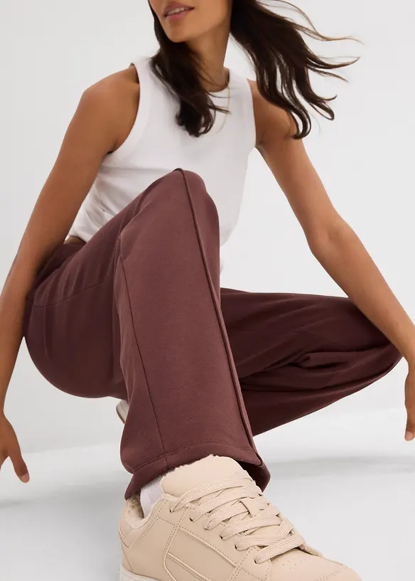 Pantaloni in felpa di puro cotone, bonprix