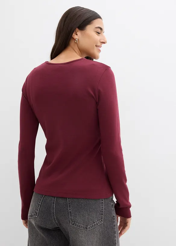Maglia a maniche lunghe in puro cotone, bonprix