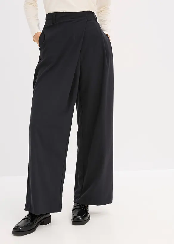 Pantaloni larghi in misto viscosa, bonprix