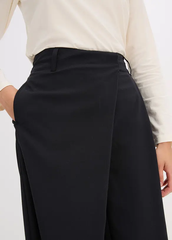 Pantaloni larghi in misto viscosa, bonprix