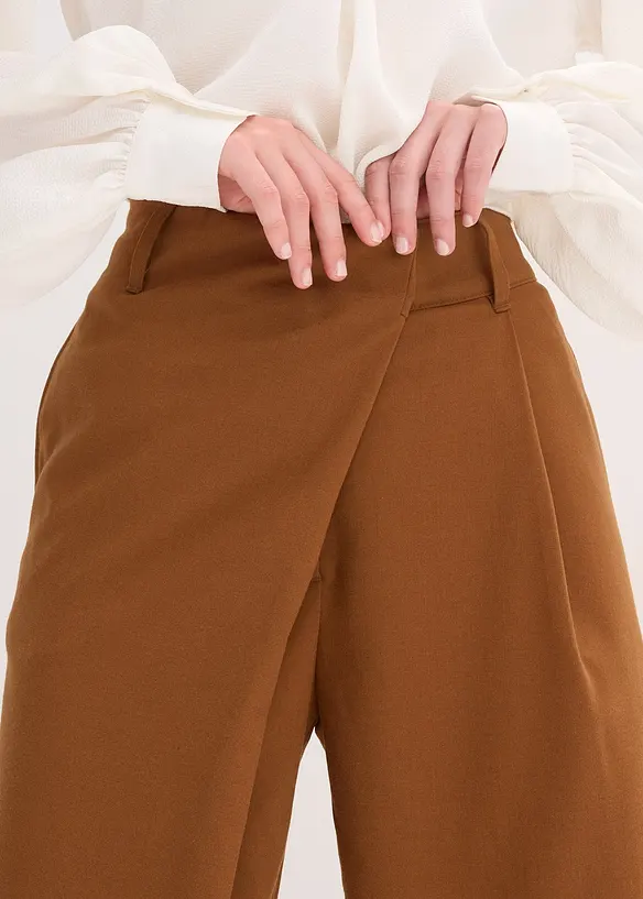 Pantaloni larghi in misto viscosa, bonprix