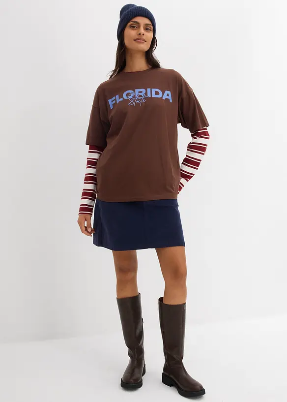 T-shirt oversize in puro cotone biologico, bonprix