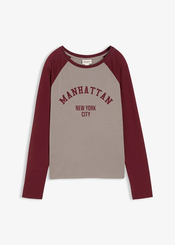 Maglia in jersey a maniche lunghe, bonprix