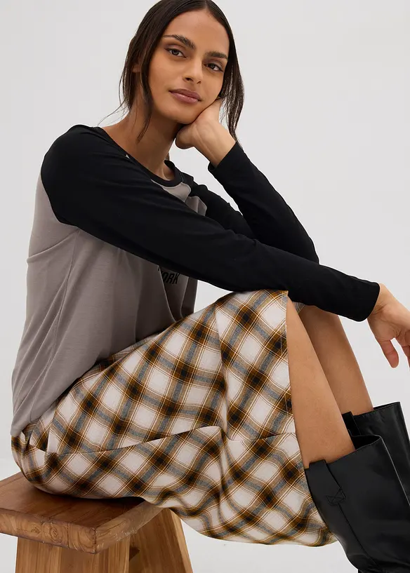 Maglia in jersey a maniche lunghe, bonprix