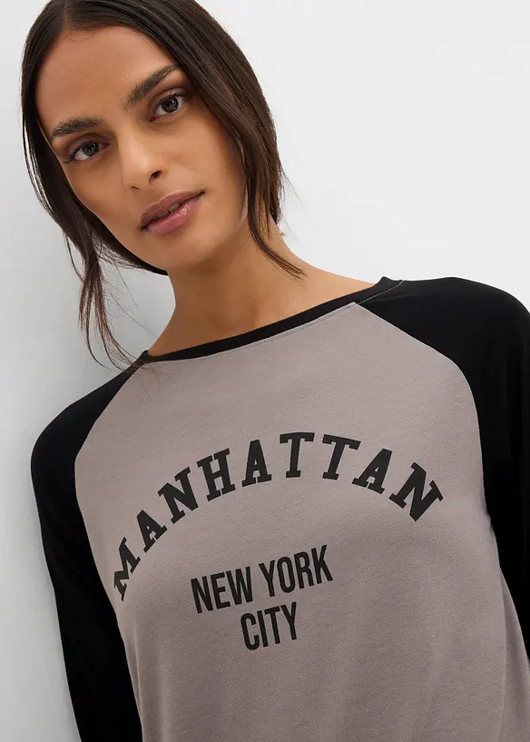 Maglia in jersey a maniche lunghe, bonprix