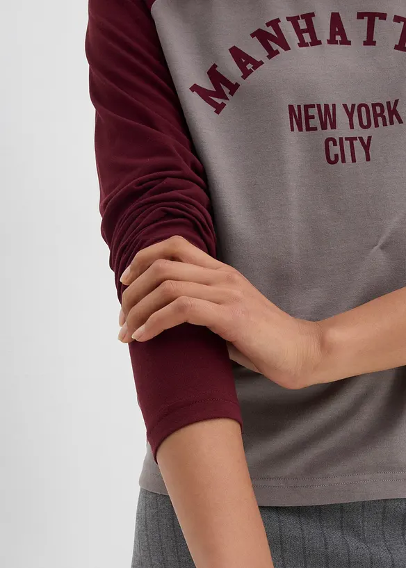 Maglia in jersey a maniche lunghe, bonprix