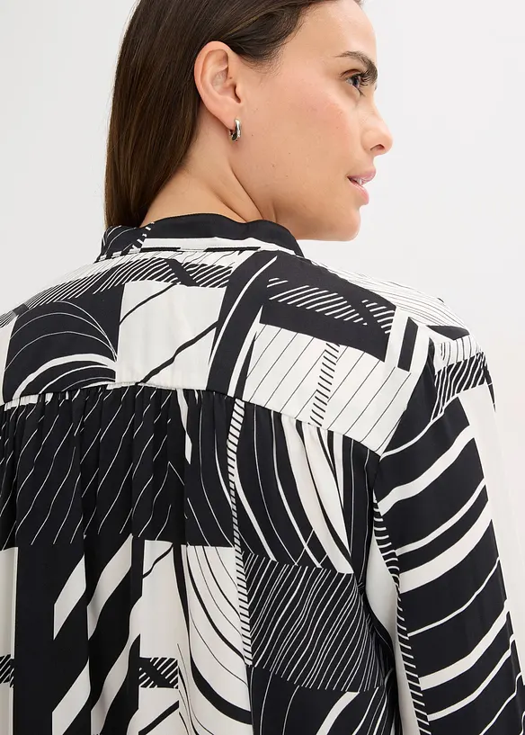 Blusa in satin, bonprix