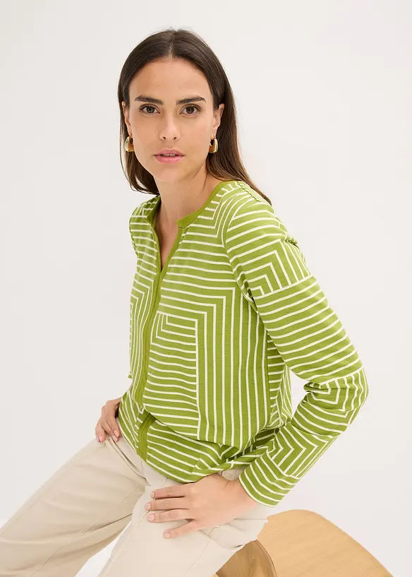 Maglia a maniche lunghe in viscosa, bonprix