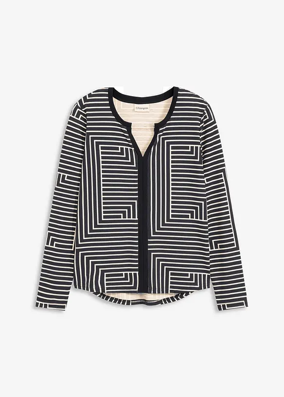 Maglia a maniche lunghe in viscosa, bonprix