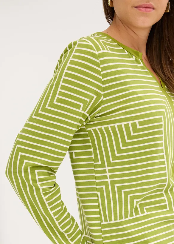 Maglia a maniche lunghe in viscosa, bonprix