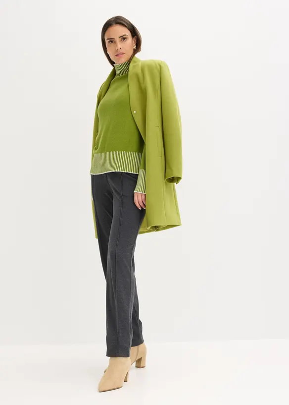 Maglione con collo dritto, bonprix
