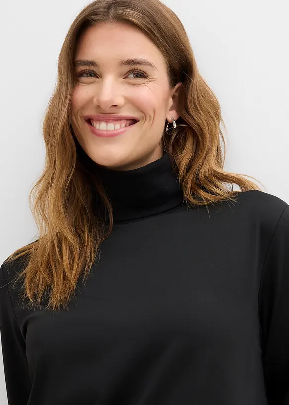 Maglia termica in pile a collo alto, bonprix